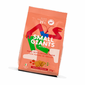 Crackers Apéritifs Protéinés Tomate & Origan Small Giants (80g) – Poudre de Grillon