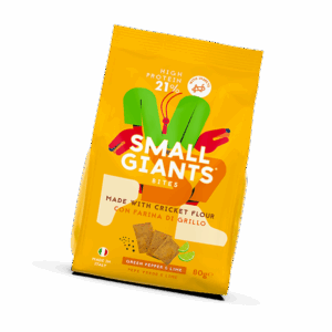 Crackers Apéritifs Protéinés Poivre & Citron Vert Small Giants (80g) – Poudre de Grillon